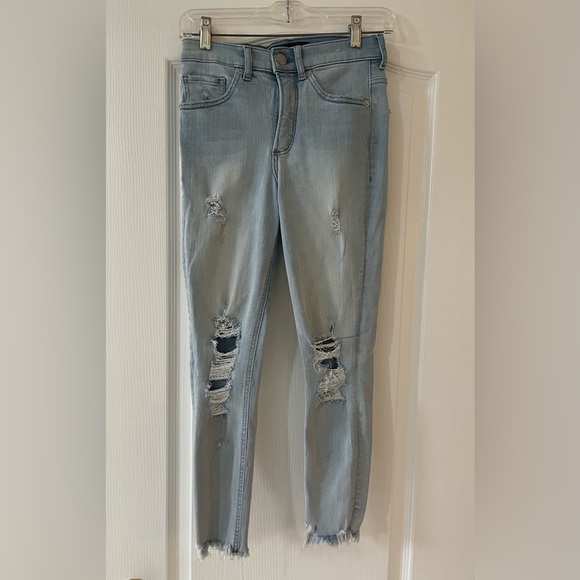 Distressed skinny high rise jeans from Express - Picture 2 of 13